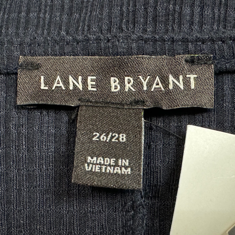 NWT Lane Bryant Navy Faux Wrap Top - Picture 8 of 10